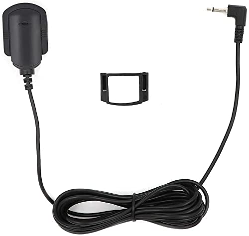 Fingerlakes 2.5Mm Car Vehicle Microphone Mic Navagation Gps Dvd Bluetooth Enabled Stereo Radio 3Mm Cable Plug & Play, Black (Flt